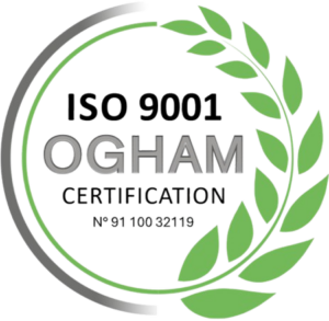 ATEM COURAGE Logo de certification ISO 9001